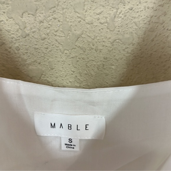 MABLE White Babydoll Mini Dress - Picture 5 of 6